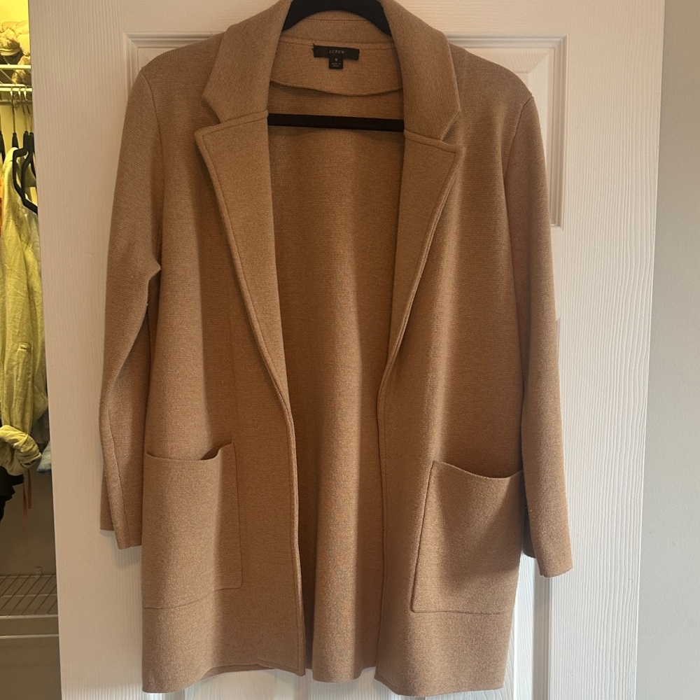 Knit J. Crew Blazer Cardigan